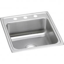 Elkay LR20223 - Lustertone Classic Stainless Steel 19-1/2'' x 22'' x 7-5/8'', 3-Hole