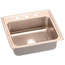 Elkay LR22191-CU - CuVerro Antimicrobial Copper 22'' x 19-1/2'' x 7-5/8'', Single Bowl