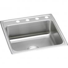 Elkay LR2222MR2 - Lustertone Classic Stainless Steel 22'' x 22'' x 7-5/8'', MR2-Hole S