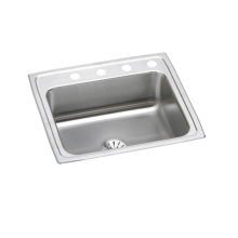 Elkay LR2521PD0 - Lustertone Classic Stainless Steel 25'' x 21-1/4'' x 7-7/8'', 0-Hole