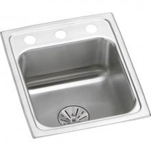 Elkay LRAD151765PD2 - Lustertone Classic Stainless Steel 15'' x 17-1/2'' x 6-1/2'', 2-Hole