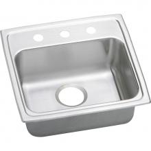 Elkay LRADQ1919601 - Lustertone Classic Stainless Steel 19-1/2'' x 19'' x 6'', 1-Hole Sin