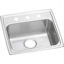 Elkay LRAD191955OS4 - Lustertone Classic Stainless Steel 19-1/2'' x 19'' x 5-1/2'', OS4-Ho