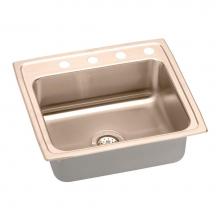 Elkay LRAD2219603-CU - CuVerro Antimicrobial Copper 22'' x 19-1/2'' x 6'', Single Bowl Drop