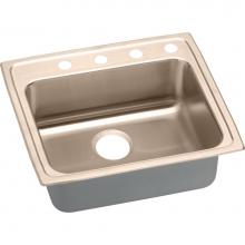 Elkay LRAD2521403-CU - CuVerro Antimicrobial Copper 25'' x 21-1/4'' x 4'', Single Bowl Drop