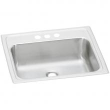 Elkay PSLVR1917LO3 - Celebrity Stainless Steel 19'' x 17'' x 6-1/8'', 3-Hole Single Bowl