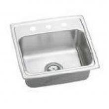 Elkay PSRADQ191955RX - 20 Gauge 19.5'' X 19'' X 5.5'' Single Bowl Sink