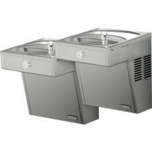 Elkay VRCTLRDDSC - Cooler Wall Mount Bi-Level Reverse ADA Vandal-Resistant, Non-Filtered Non-Refrigerated Stainless