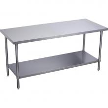Elkay WT24S36-STSX - Stainless Steel 36'' x 24'' x 36'' 16 Gauge Flat Top Work Table with