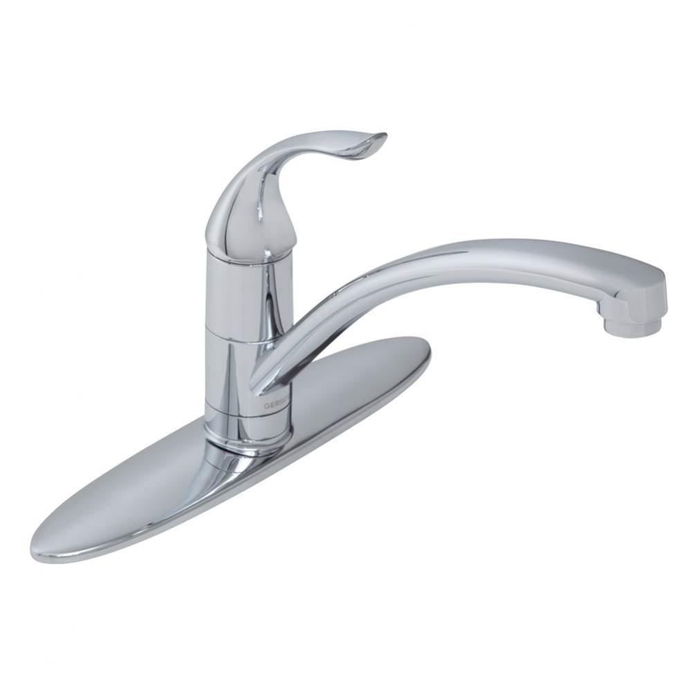 Viper 1H Kitchen Faucet w/out Spray & w/ Deck Plate 1.5gpm Chrome