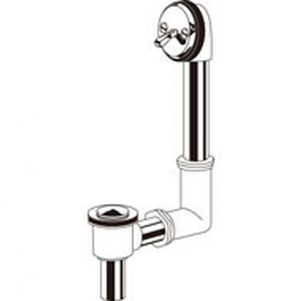 Gerber Classics Pop-up 20 Gauge All Drain in Shoe for Standard Tub with Brass Nuts Chrome