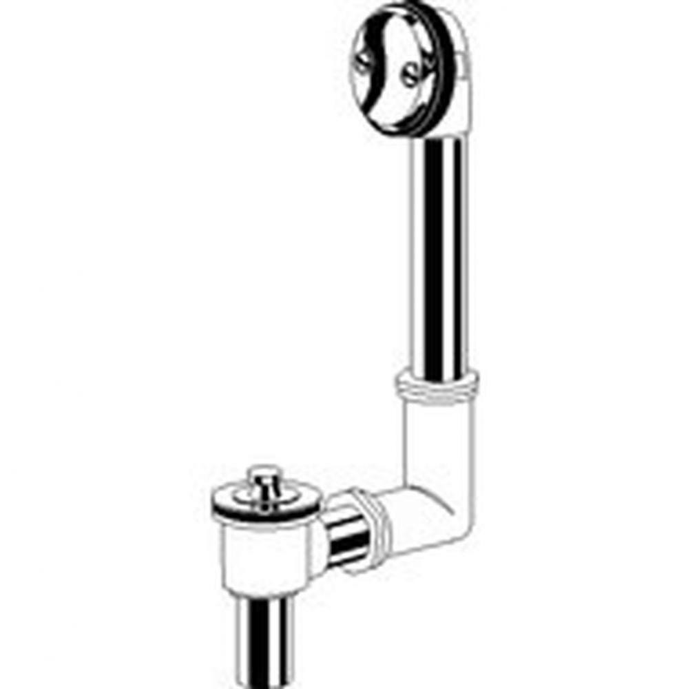 Gerber Classics Lift & Turn Drain in Shoe for Standard Tub Chrome