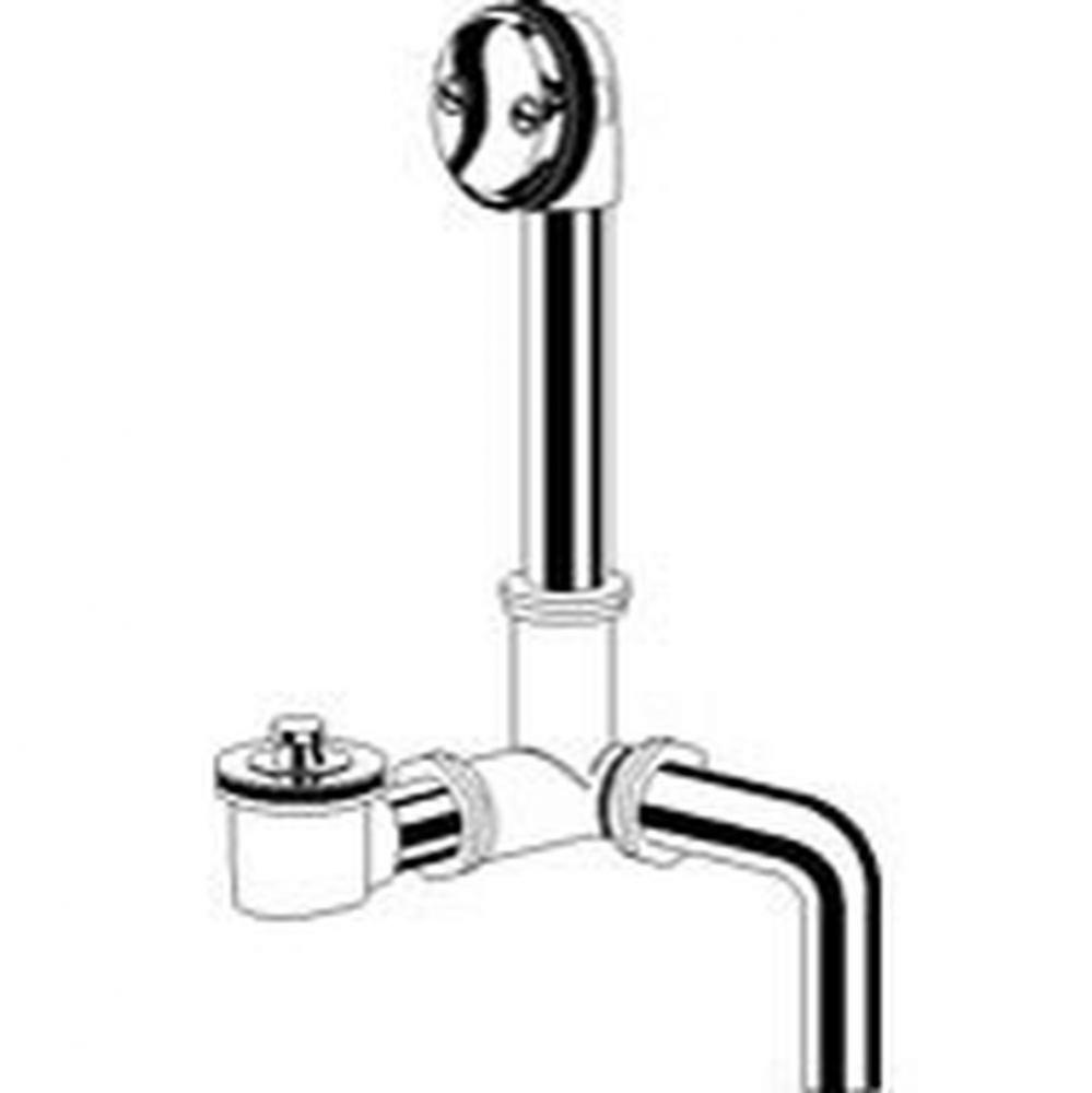 Gerber Classics Lift & Turn Side Outlet 20 Gauge Drain for Standard Tub with ''Clean