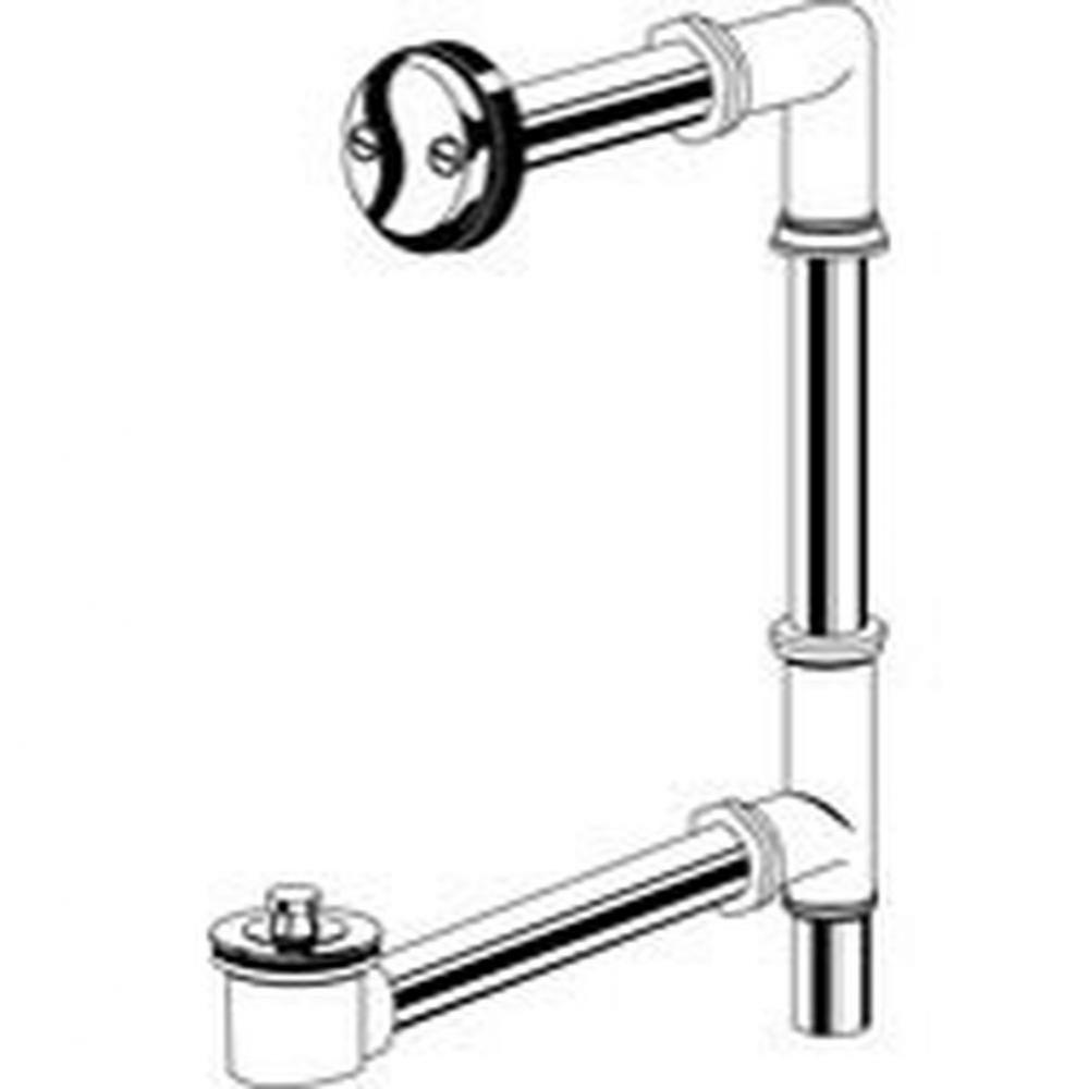 Gerber Classics Lift & Turn Thru-Wall 20 Gauge Drain for Standard Tub with 6 Inch Tailpiece &a