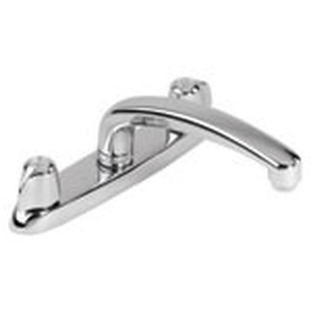 Gerber Classics 2H Kitchen Faucet Deck Plate Mounted w/ Metal Handles & Acrylic Hot Cold Index