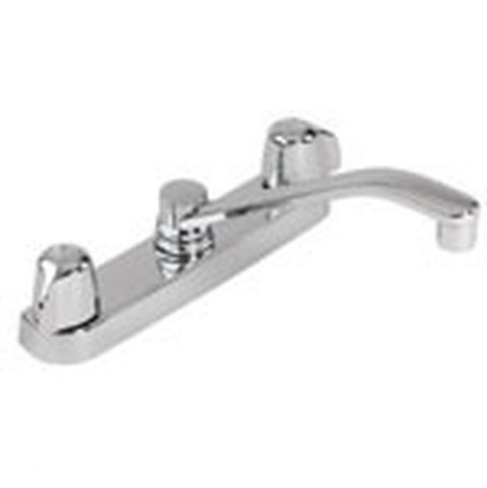 Gerber Classics 2H Kitchen Faucet Deck Plate Mounted w/ Metal Handles & 8'' D-Tube S