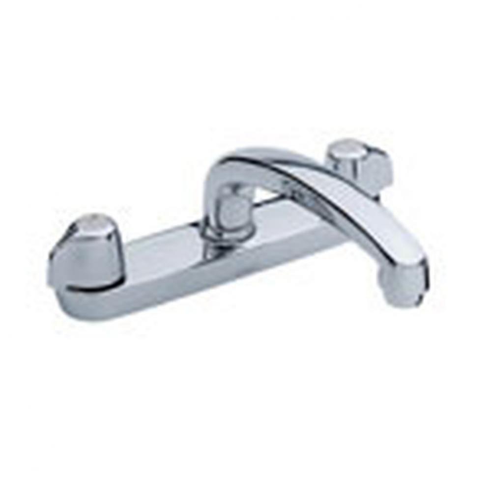 Gerber Classics 2H Kitchen Faucet Deck Plate Mounted w/ Metal Handles & Cast Brass Spout 1.75g