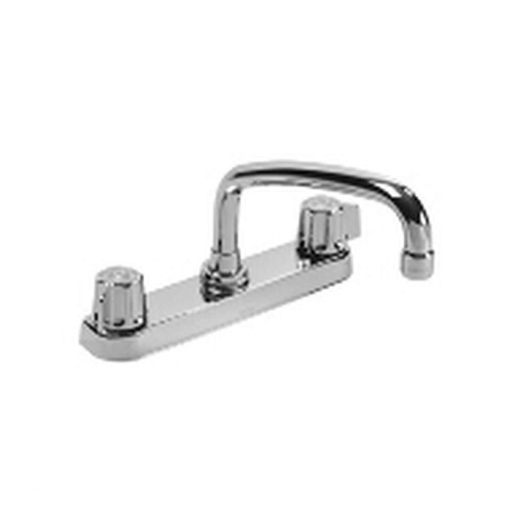 Gerber Classics 2H Kitchen Faucet Deck Plate Mounted w/ Spray & Tubular Spout 1.75gpm Chrome
