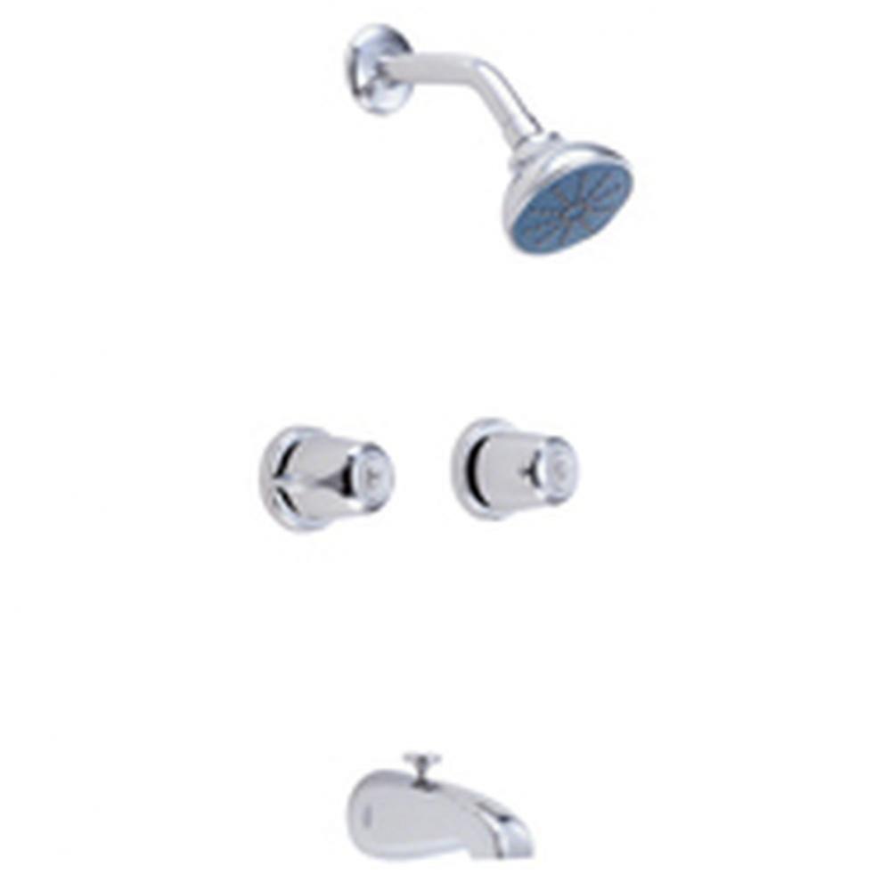 Gerber Classics 6 Inch Centers Two Handle Tub & Shower Fitting 1.75gpm Chrome
