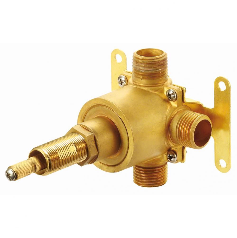 1H 3-Port/2-Outlet Diverter Valve 1/2'' IPS/Copper Sweat Ports 4 Position Valve (Pause-A