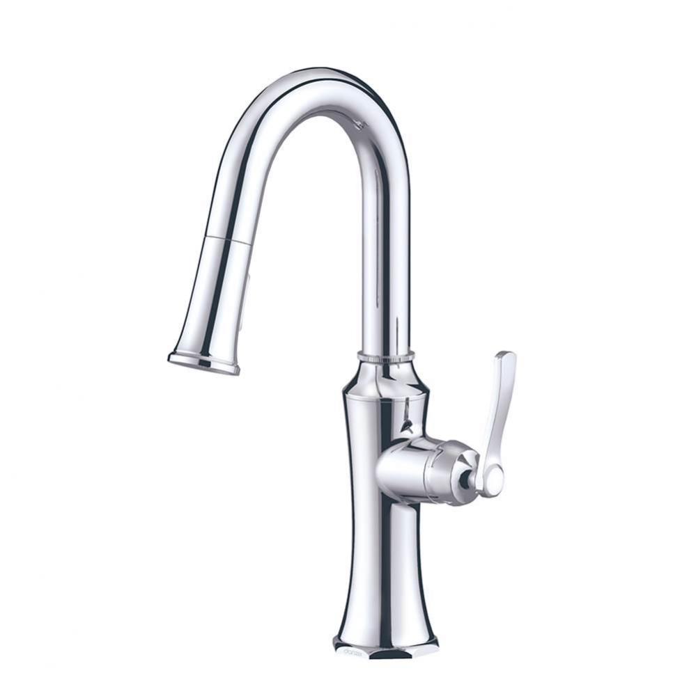 Draper 1H Pull-Down Prep Faucet 1.75gpm Chrome