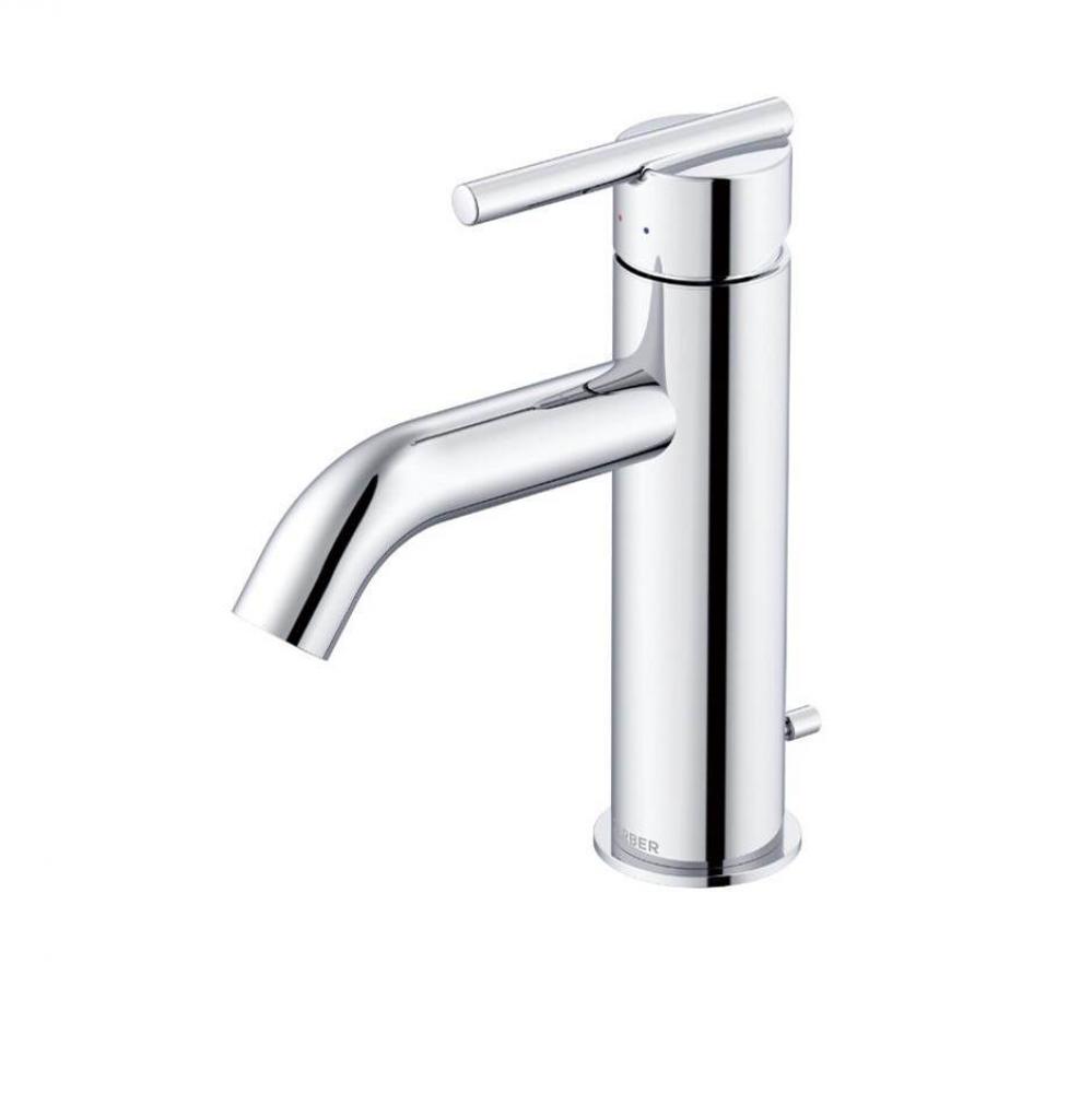 Parma 1H Lavatory Faucet w/ Metal Pop-Up Drain & Optional Deck Plate Included 1.2gpm Chrome