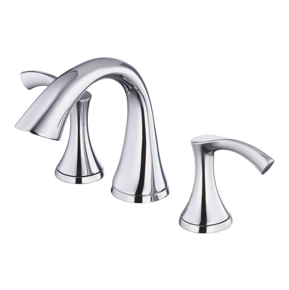 Antioch 2H Widespread Lavatory Faucet w/ Metal Touch Down Drain 1.2gpm Chrome