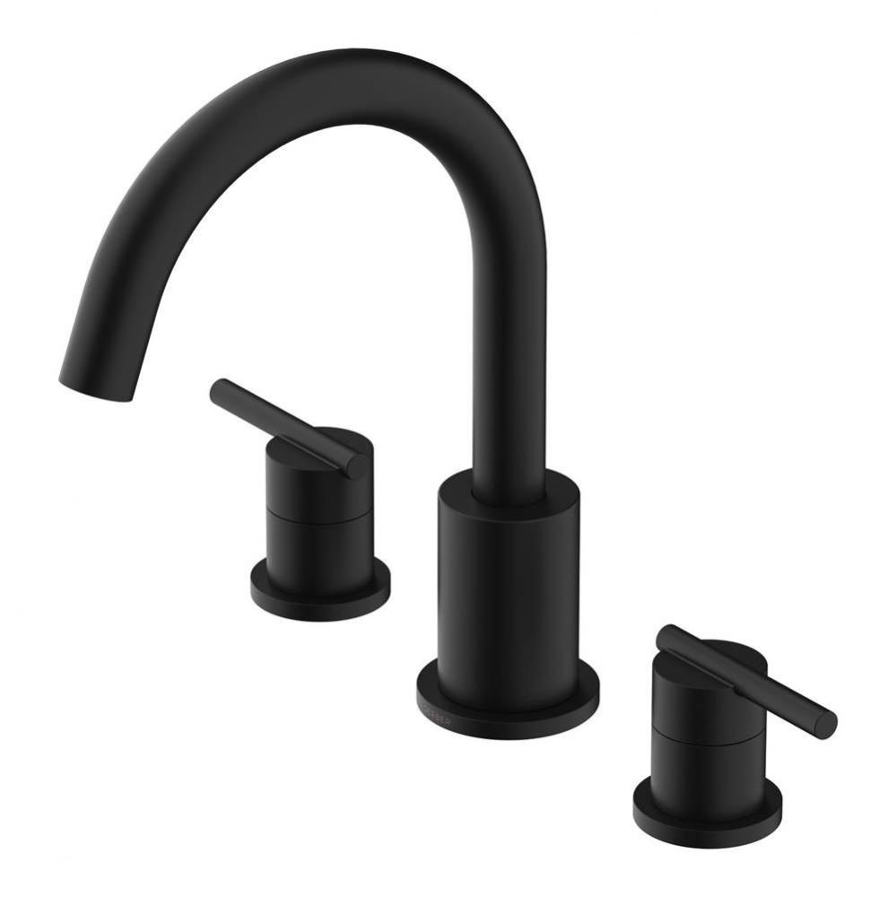 Parma 2H Roman Tub Trim Kit w/out Spray Satin Black