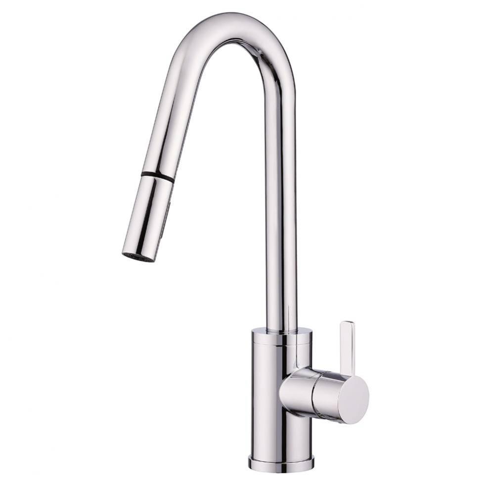 Amalfi 1H Pull-Down Kitchen Faucet w/SnapBack Retraction 1.75gpm Chrome