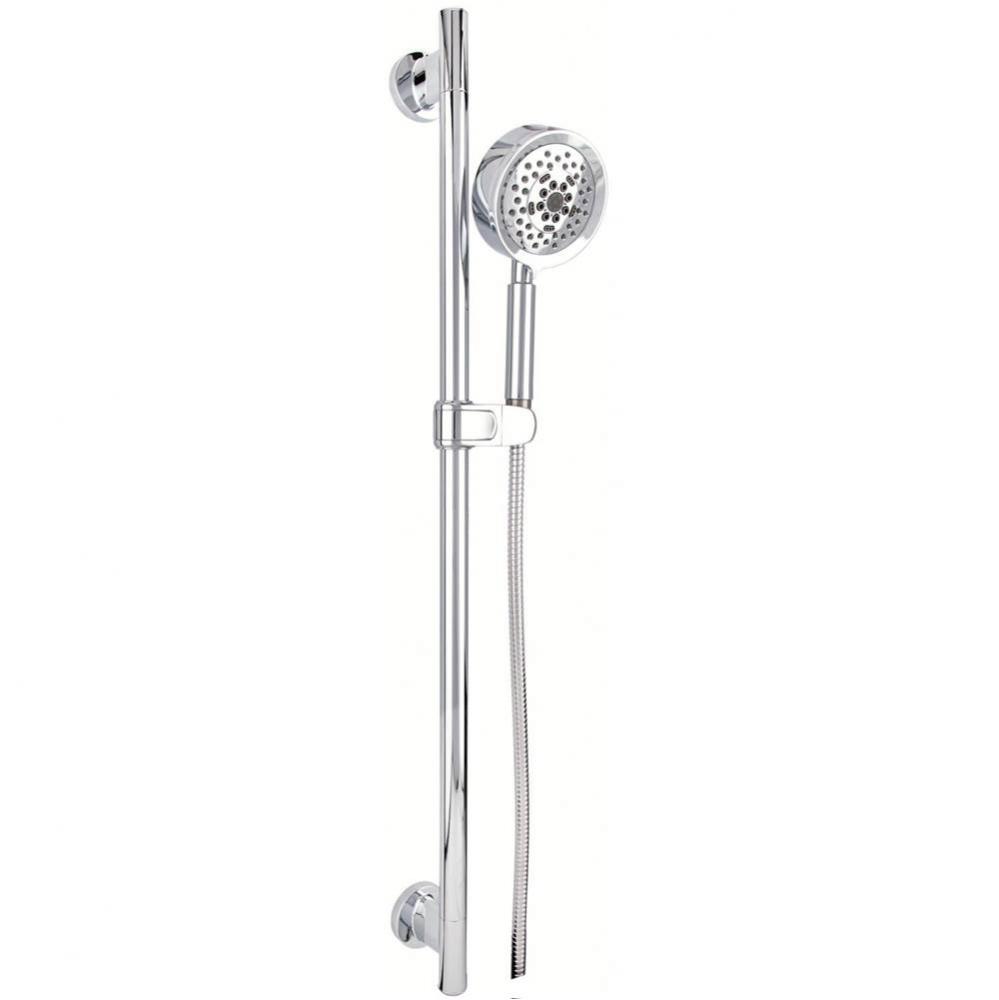 Versa 30'' Slide Bar Assembly w/ Parma 5 Function Handshower 2.0gpm Chrome