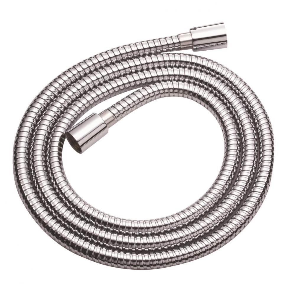 72'' All Metal Interlock Shower Hose w/ Brass Conicals Chrome