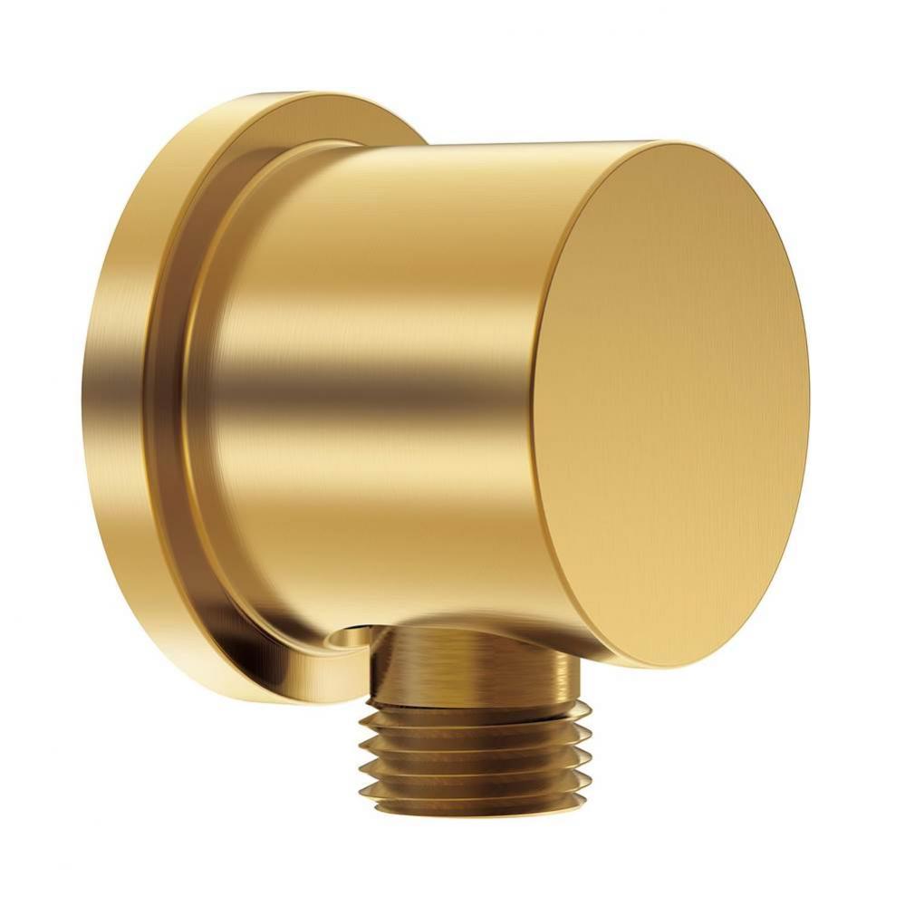 Round Supply Elbow Brushed Bronze