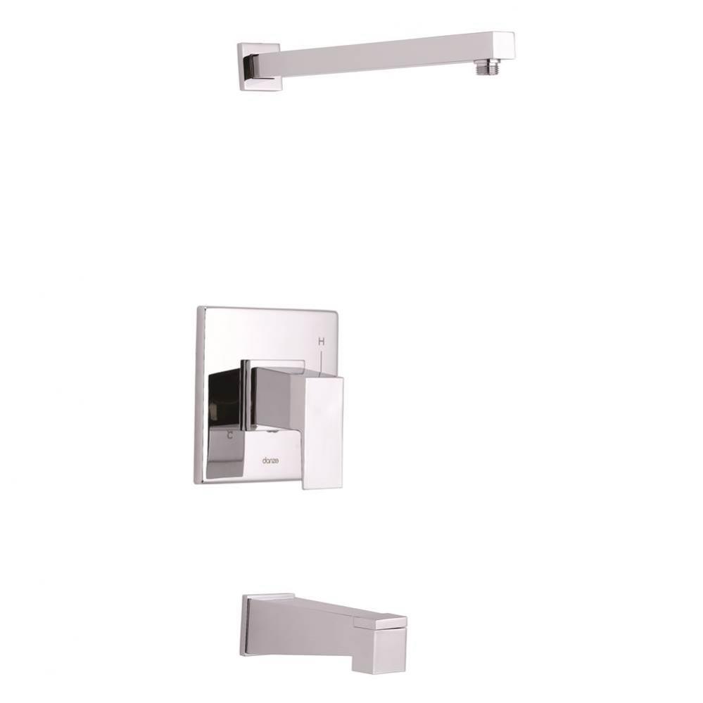 Mid-Town 1H Tub And Shower Trim Kit And Treysta Cartridge W/ Diverter On Spout Less Showerhead Chr