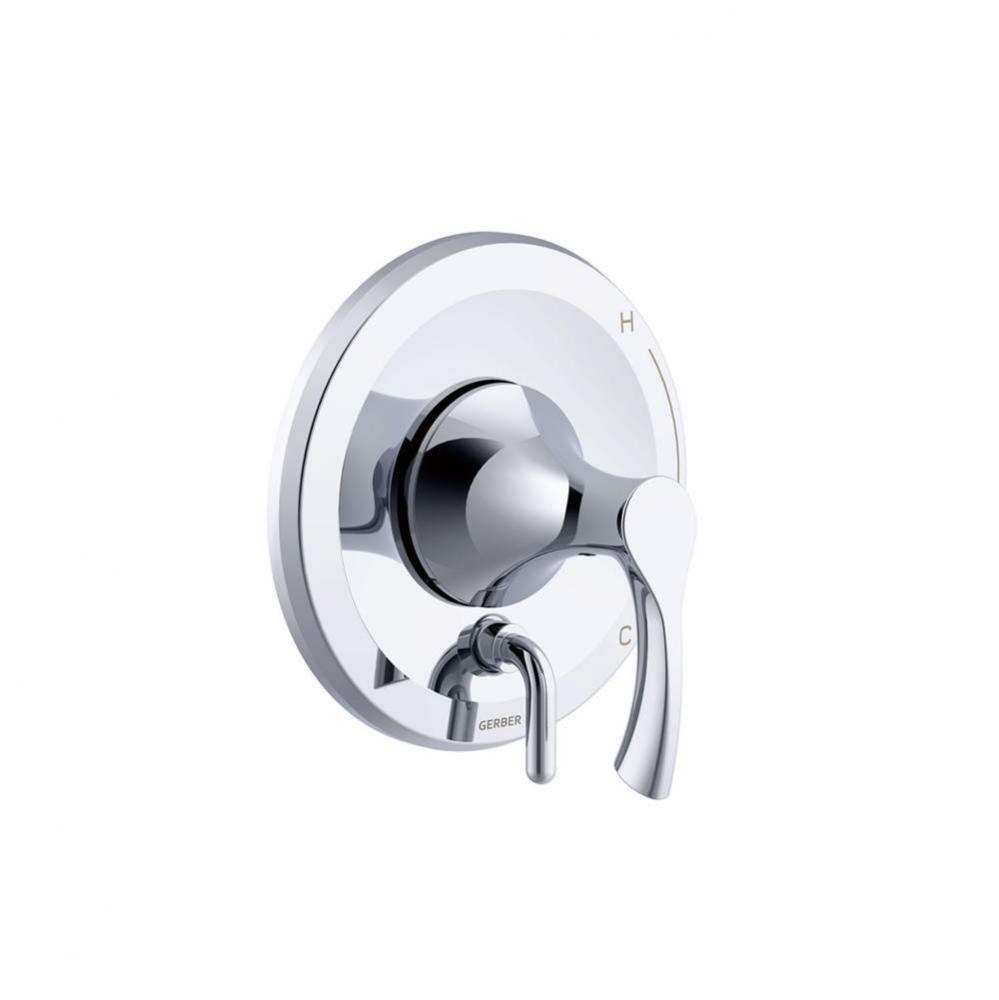 Antioch 1H Valve Only Trim Kit & Treysta Cartridge with Diverter on Valve Chrome