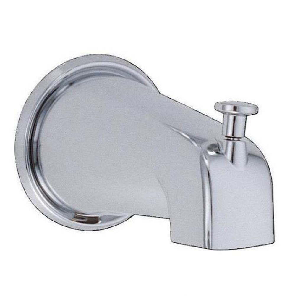 5 1/2'' Wall Mount Tub Spout with Diverter Chrome