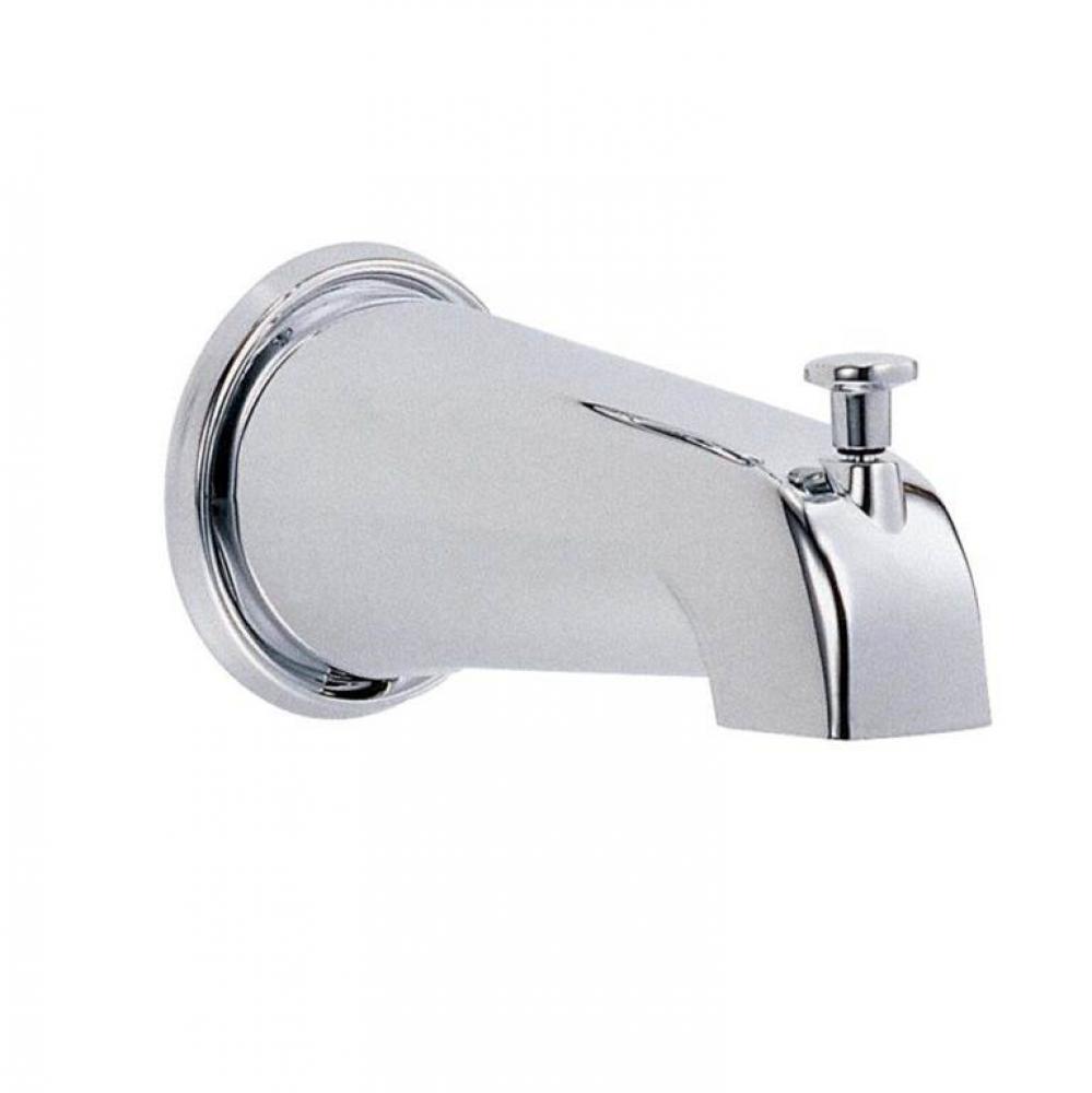 8'' Wall Mount Tub Spout with Diverter Chrome