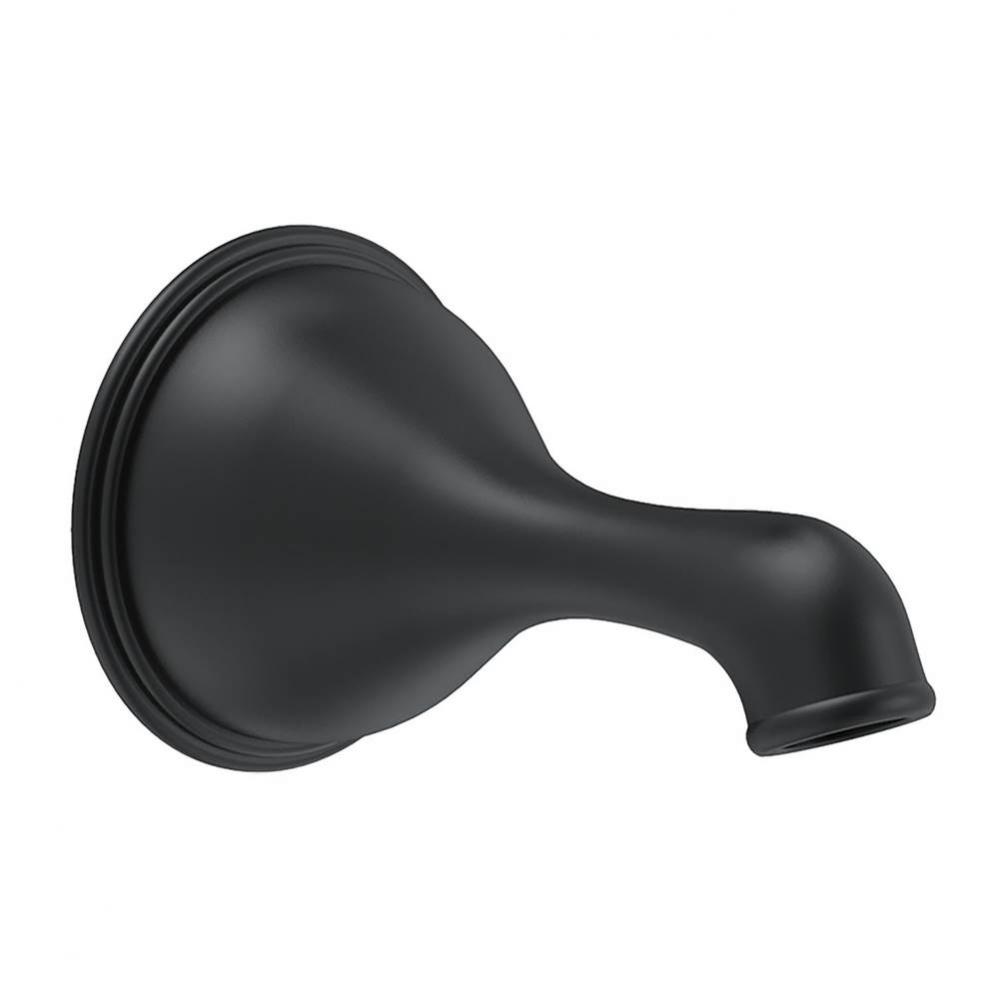 Opulence 6'' Wall Mount Tub Spout without Diverter Satin Black