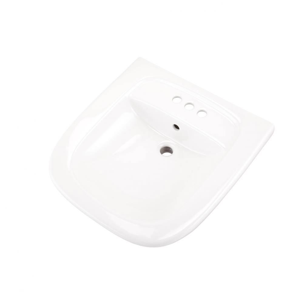 North Point ADA Wall Hung Lav 22''x21.5'' 4''CC White