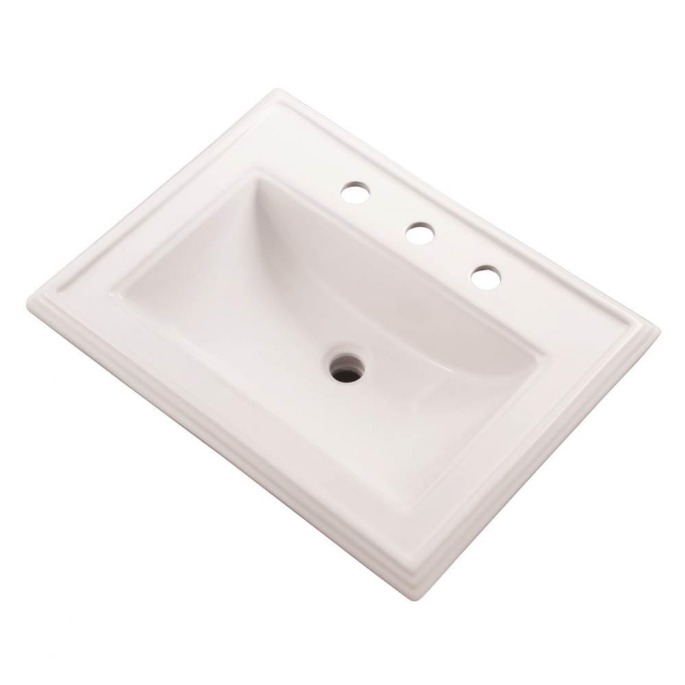 Logan Square S-Rim Lav 23.63''x18.13'' 8''CC White