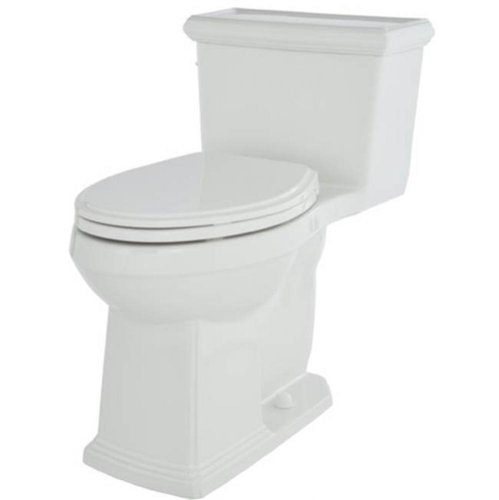 Logan Square 1.28gpf 1pc ADA Elongated Simple CT Toilet 12'' Rough-In White
