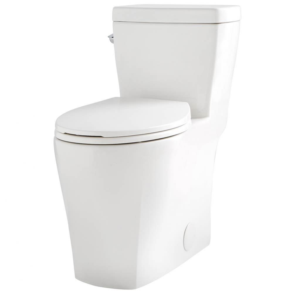 Lemora 1.28gpf 1pc ADA Elongated CT Toilet 12'' Rough-In White
