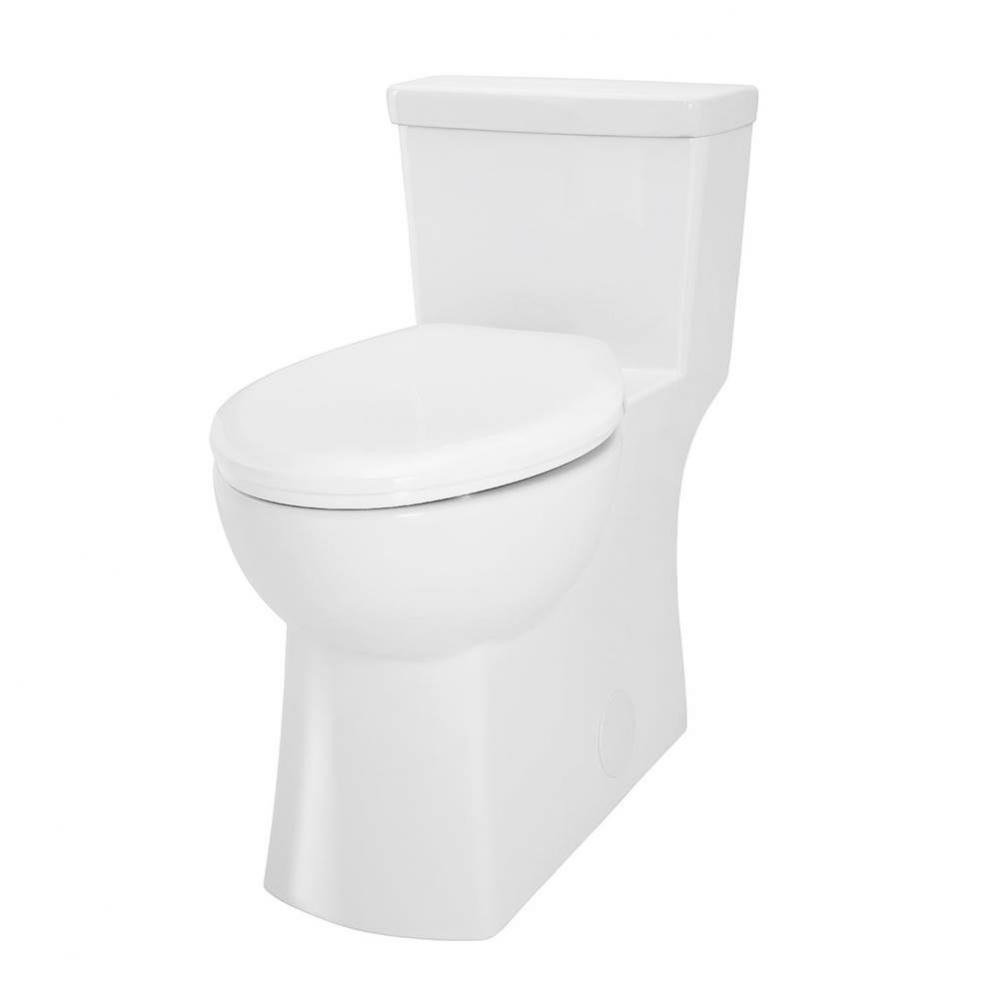 Burr Ridge 1.28gpf ADA EL 1pc CT Toilet 12'' Rough-In White