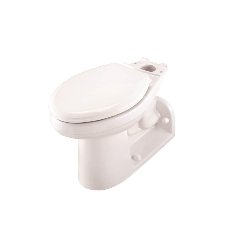 Maxwell 1.28gpf Floor Mount Back Outlet ADA Elongated Bowl White