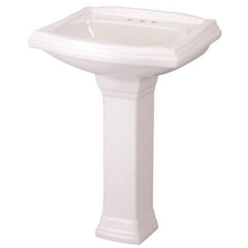 Allerton Petite 4''CC Ped Lav Combo: G0012565 Lav w/ G0029843 Ped White