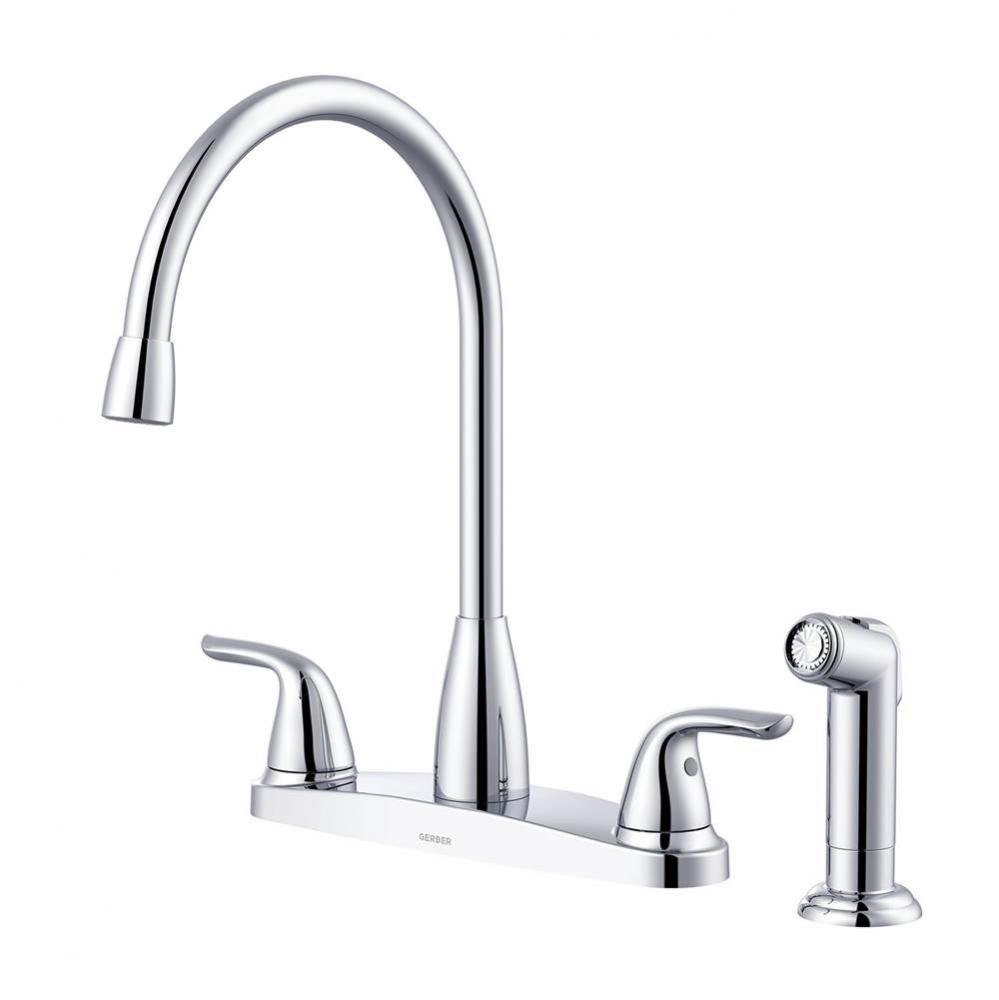 Viper 2H High Arc Kitchen Faucet w/ Spray 1.75gpm Chrome