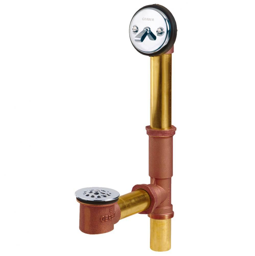 Gerber Classics Trip Lever 20 Gauge Drain for Standard Tub with Female Outlet Tee & Retaining