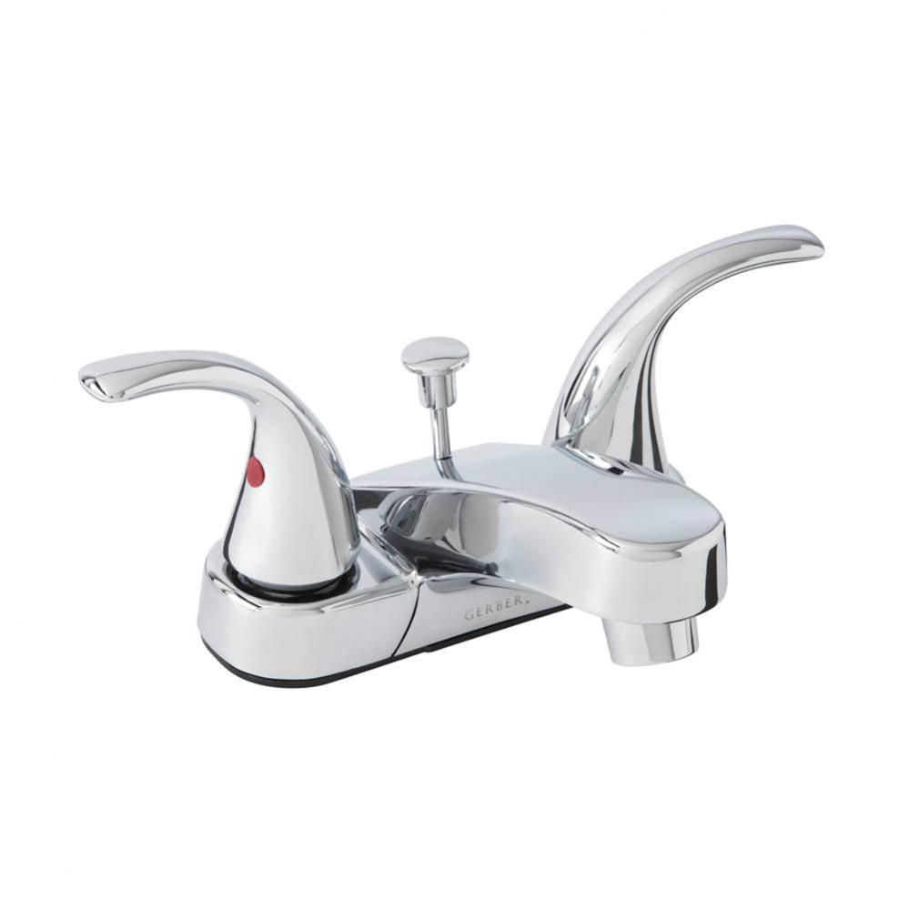 Maxwell SE 2H Centerset Lavatory Faucet w/ Metal Lever Handles & 50/50 Pop-Up Drain 1.2gpm Chr