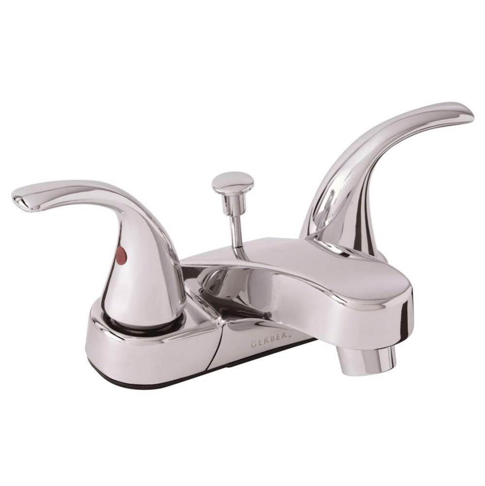 Maxwell SE 2H Centerset Lavatory Faucet w/ Metal Lever Handles & Metal Pop-Up Drain 1.2gpm Chr