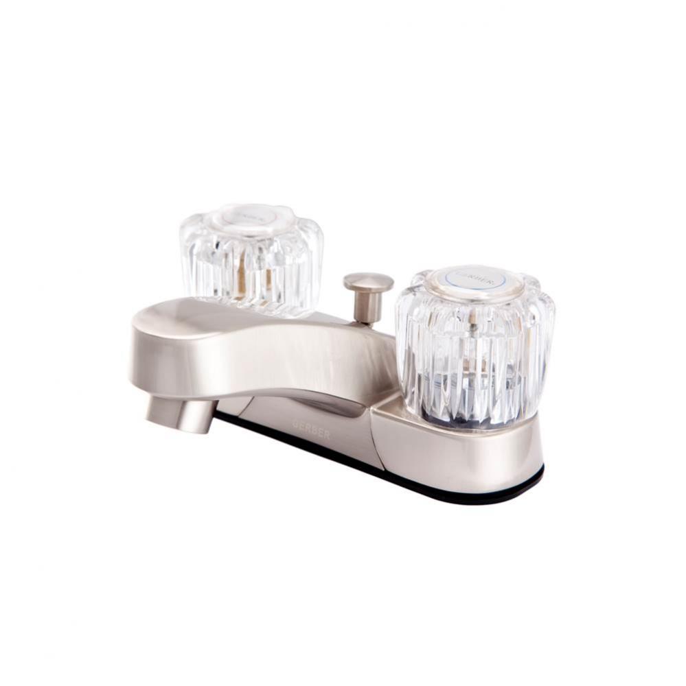 Maxwell SE 2H Centerset Lavatory Faucet w/ Acrylic Handles & Metal Pop-Up Drain 1.2gpm Chrome