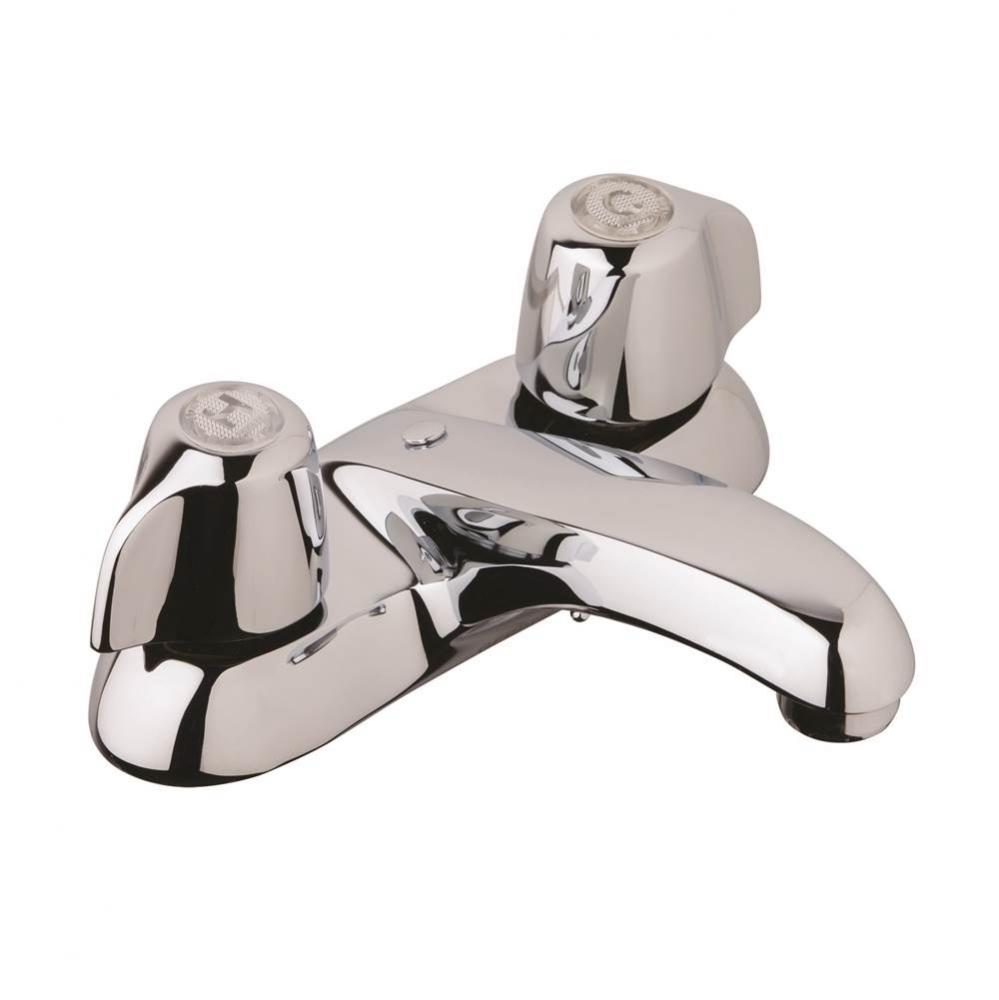 Gerber Classics Two Metal Handle Centerset Lavatory Faucet with Chain Stay 1.2gpm Chrome